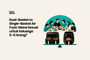 Dual-Basket vs Single-Basket Air Fryer: Mana Sesuai untuk Keluarga 5–6 Orang?