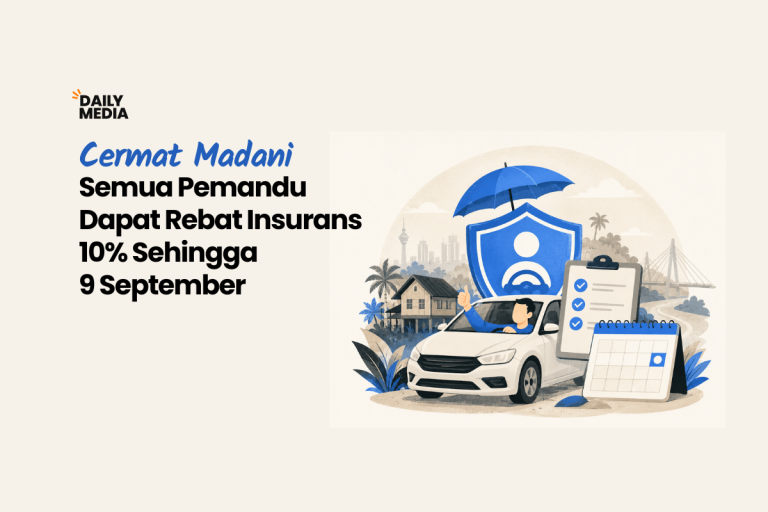 CERMAT MADANI: Semua Pemandu Dapat Rebat Insurans 10% Sampai 9 September, Selepas Itu Bergantung Rekod Anda